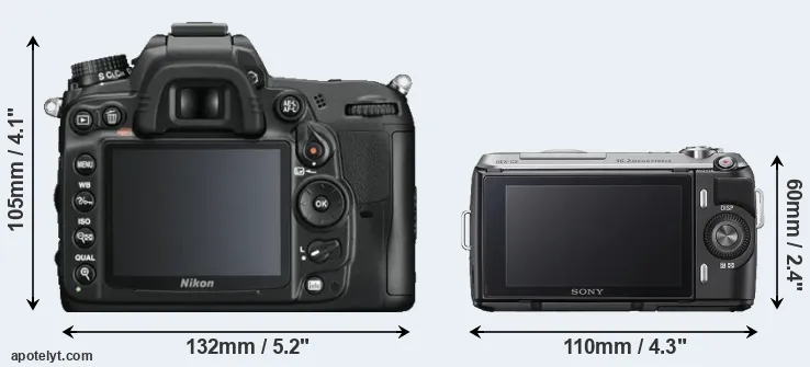 Comparison D7000 or NEX-C3 rear