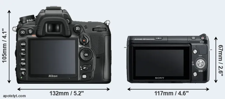 Comparison D7000 or NEX-F3 rear