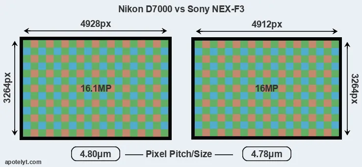 D7000 versus NEX-F3 MP