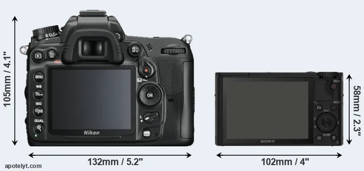 Comparison D7000 or RX100 rear