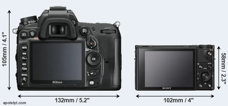 Comparison D7000 or RX100 VII rear