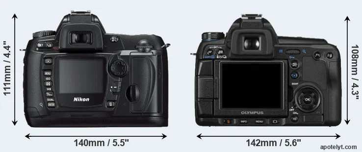 Comparison D70s or E-30 rear
