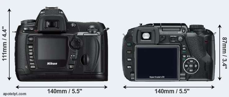 Comparison D70s or E-330 rear