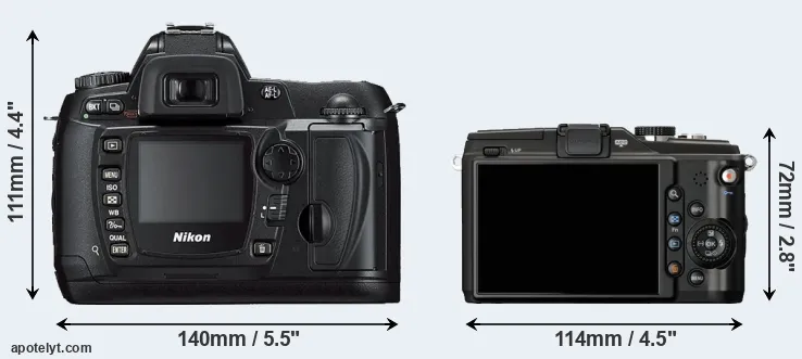 Comparison D70s or E-PL2 rear