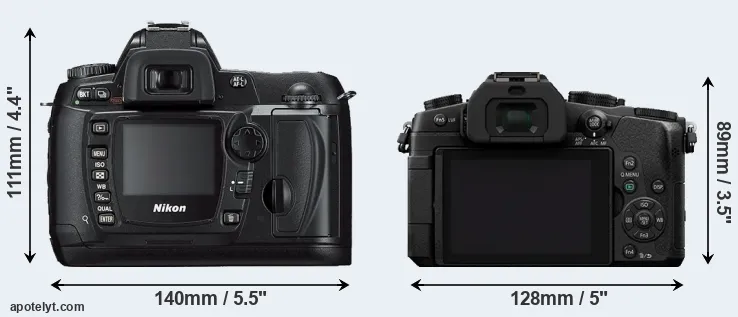 Comparison D70s or G85 rear