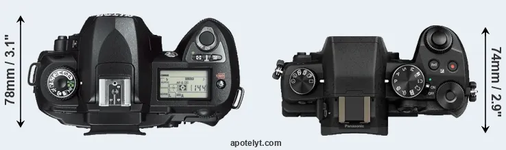 Compare D70s versus G85 top