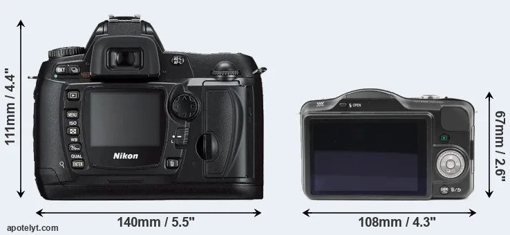 Comparison D70s or GF3 rear