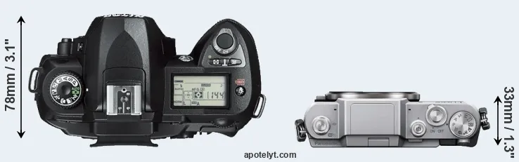 Compare D70s versus GF7 top