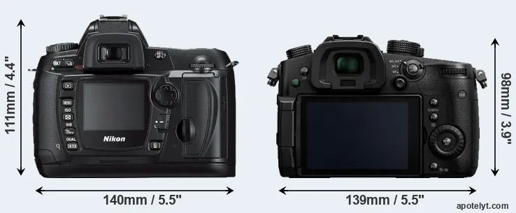 Comparison D70s or GH5 rear