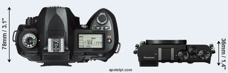 Compare D70s versus GM5 top