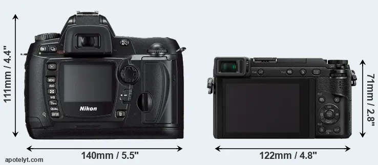 Comparison D70s or GX85 rear