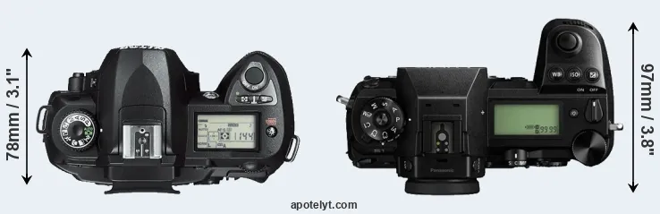 Compare D70s versus S1 top