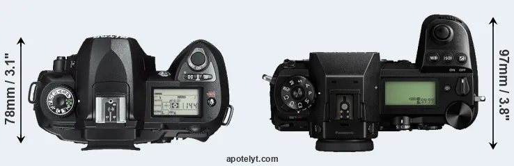 Compare D70s versus S1R top