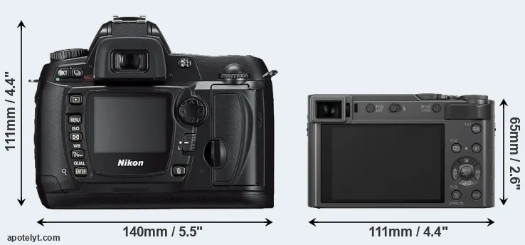 Comparison D70s or TZ200 rear