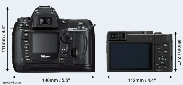 Comparison D70s or TZ95 rear