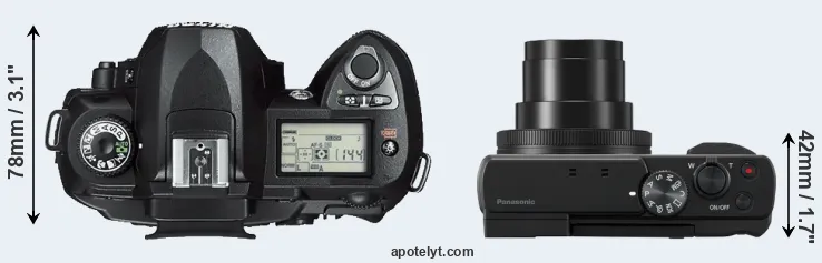 Compare D70s versus TZ95 top