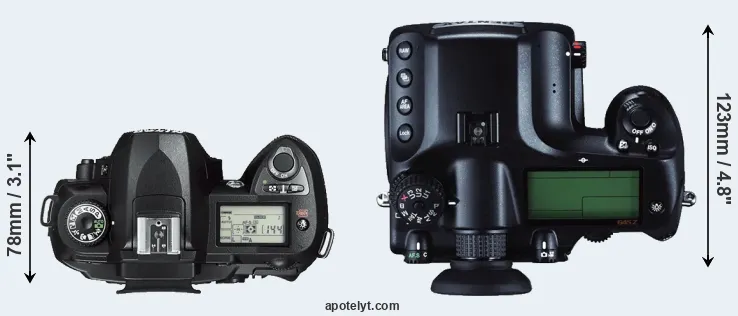 Compare D70s versus 645Z top