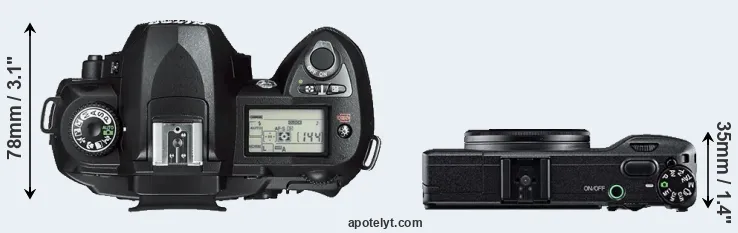 Compare D70s versus GR top