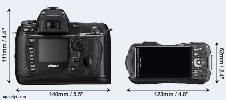 Comparison D70s or WG-60 rear