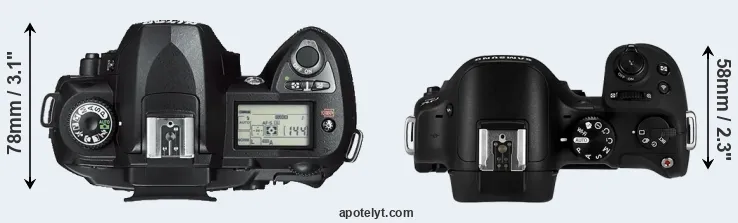 Compare D70s versus NX30 top