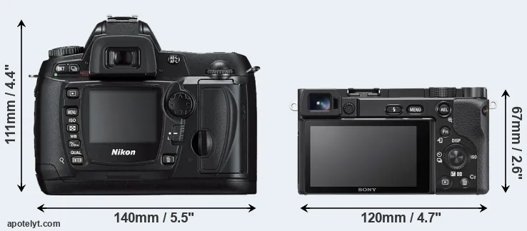 Comparison D70s or A6100 rear