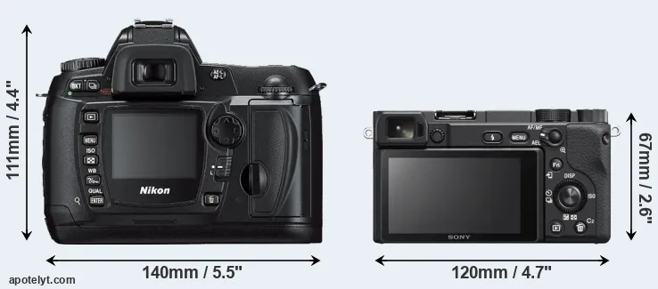 Comparison D70s or A6400 rear