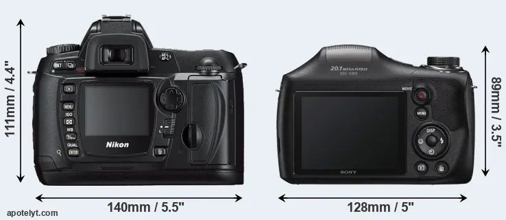 Comparison D70s or H300 rear