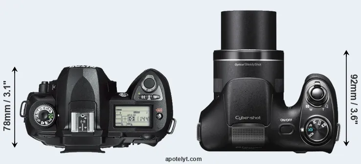 Compare D70s versus H300 top