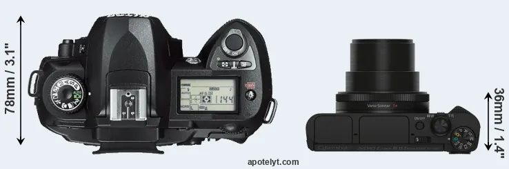 Compare D70s versus HX90V top