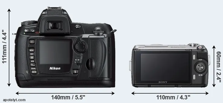 Comparison D70s or NEX-C3 rear