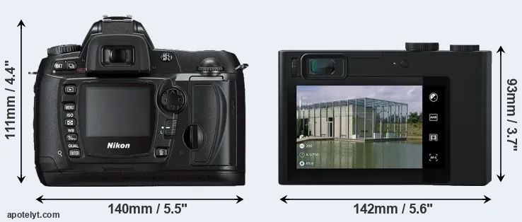 Comparison D70s or ZX1 rear