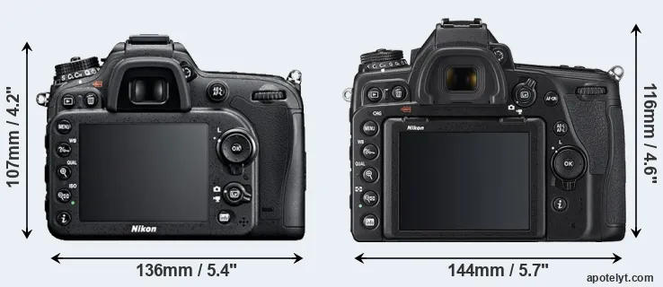 Comparison D7100 or D780 rear