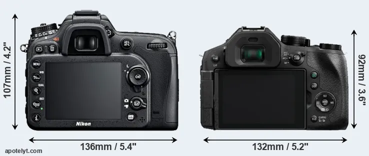 Comparison D7100 or FZ330 rear