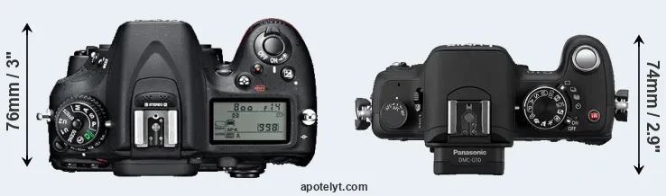 Compare D7100 versus G10 top