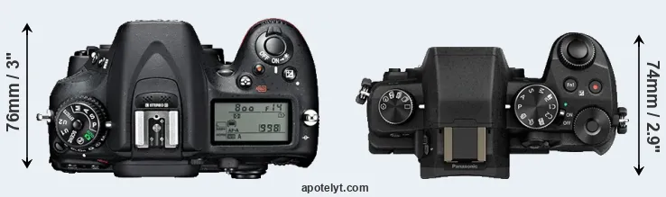Compare D7100 versus G80 top