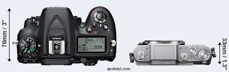 Compare D7100 versus GF7 top