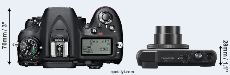 Compare D7100 versus LF1 top