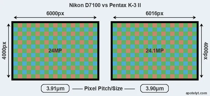 D7100 versus K-3 II MP