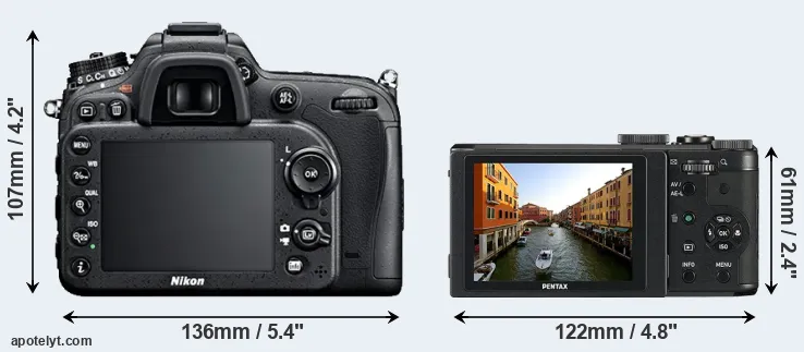 Comparison D7100 or MX-1 rear