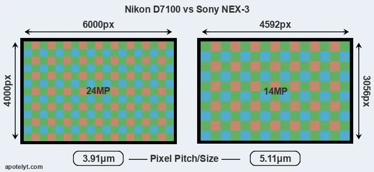 D7100 versus NEX-3 MP