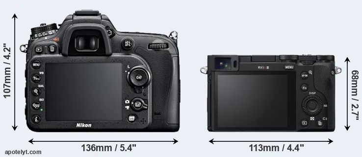 Comparison D7100 or RX1R III rear