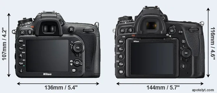 Comparison D7200 or D780 rear