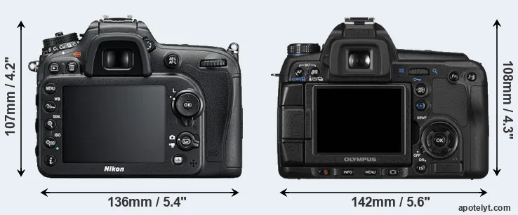 Comparison D7200 or E-30 rear