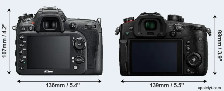 Comparison D7200 or GH5s rear