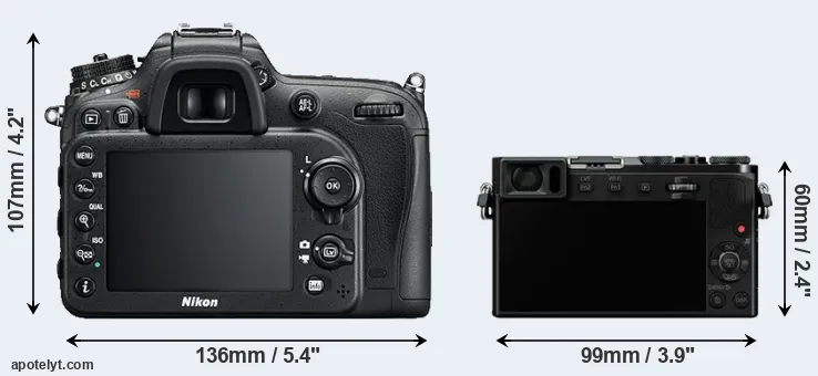 Comparison D7200 or GM5 rear