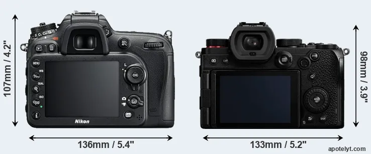 Comparison D7200 or S5 rear