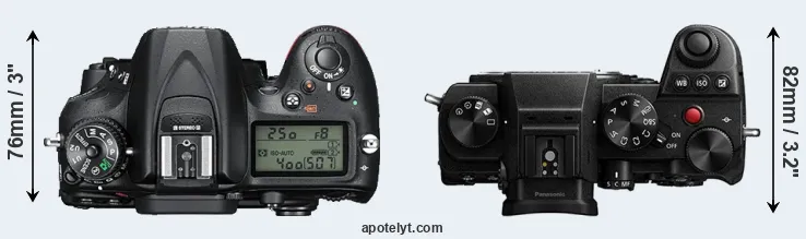 Compare D7200 versus S5 top