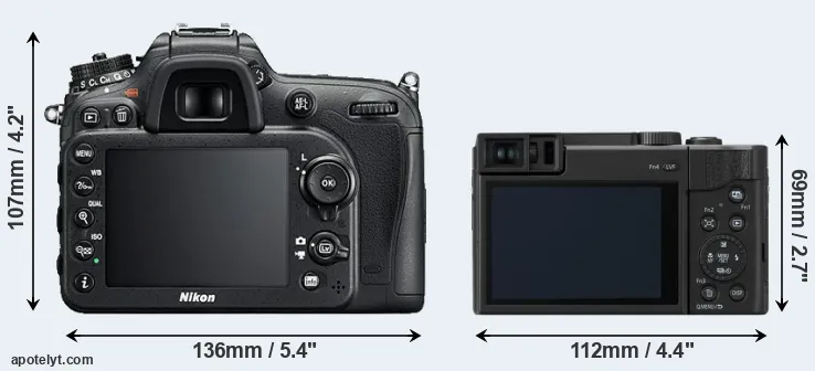 Comparison D7200 or TZ95 rear