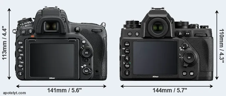 Comparison D750 or Df rear