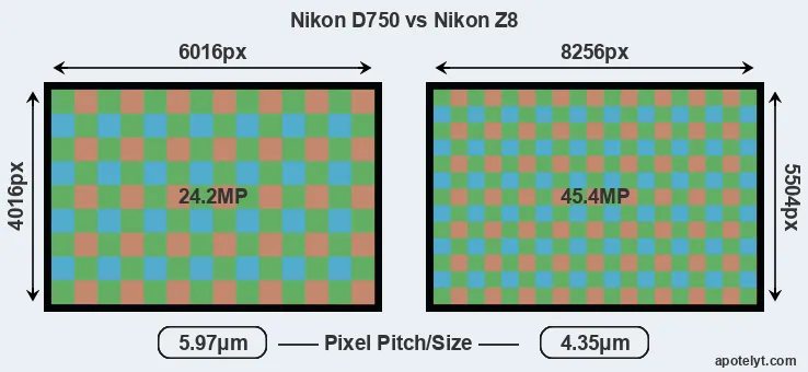 D750 versus Z8 MP
